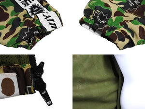 極美品 A BATHING APE アベイシングエイプ SAINT MICHAEL セントマイケル アウター ブルゾン SM-YS8-0000-C29 サイズXL グリーン 中古 64987 