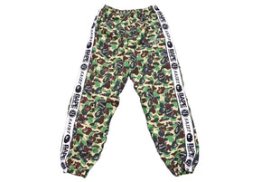 極美品 SAINT MICHAEL BAPE セントマイケル アベイシングエイプ トラックパンツ SM-YS8-0000-C30 サイズM グリーン 美品 中古 64988 