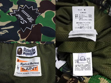 画像をギャラリービューアに読み込む, 極美品 SAINT MICHAEL BAPE セントマイケル アベイシングエイプ トラックパンツ SM-YS8-0000-C30 サイズM グリーン 美品 中古 64988 