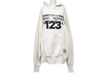 RIVINGTON roi Rebis リヴィントンロイレヴィス RRR 123 パーカー プルオーバー フーディ サイズ3 ホワイト 美品 中古 64992