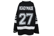 画像をギャラリービューアに読み込む, 新品未使用 READY MADE レディメイド カットソー ゲームシャツ フットボールシャツ ブラック グレー ホワイト サイズ2 中古 64995