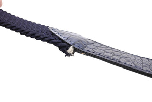 ANDERSON'S アンダーソンズ ベルト Wリング メッシュベルト ネイビー シルバー金具 96cm 良品 中古 64997 