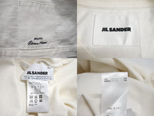 画像をギャラリービューアに読み込む, 美品 JIL SANDER ジルサンダー 長袖Ｔシャツ 厚手 トップス ワッペン クールネック KKJMIW0512 ホワイト コットン XL 中古 65000