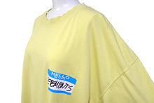 画像をギャラリービューアに読み込む, VETEMENTS ヴェトモン ダメージTシャツ 半袖Tシャツ UE63TR640Y こんにちは、私の名前はVETEMENTSです イエロー サイズM 美品 中古 65001 
