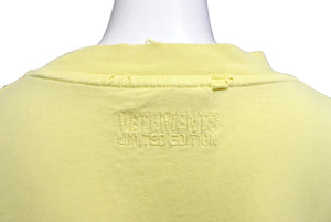VETEMENTS ヴェトモン ダメージTシャツ 半袖Tシャツ UE63TR640Y こんにちは、私の名前はVETEMENTSです イエロー サイズM 美品 中古 65001 