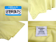 画像をギャラリービューアに読み込む, VETEMENTS ヴェトモン ダメージTシャツ 半袖Tシャツ UE63TR640Y こんにちは、私の名前はVETEMENTSです イエロー サイズM 美品 中古 65001 