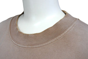極美品 VETEMENTS ヴェトモン 半袖Tシャツ ダメージ加工 23SS UE63TR690X クールネックカットソー アッシュブラウン サイズM 中古 65002 