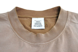 極美品 VETEMENTS ヴェトモン 半袖Tシャツ ダメージ加工 23SS UE63TR690X クールネックカットソー アッシュブラウン サイズM 中古 65002 