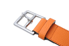 Load image into Gallery viewer, ITTI イッチ ベルト HERRIE HOLELESS BELT/ DIPLO FJORD B&#39;2nd ビーセカンド 785-1971002 レザー 全長113cm オレンジ 美品 中古 65007