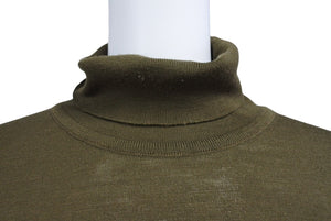 JOHN SMEDLEY ジョンスメドレー ニット セーター 長袖 タートルネック トップス CA45550 サイズL カーキ 美品 中古 65011
