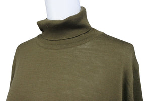 JOHN SMEDLEY ジョンスメドレー ニット セーター 長袖 タートルネック トップス CA45550 サイズL カーキ 美品 中古 65011