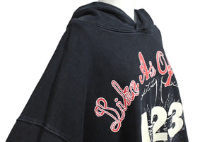 RIVINGTON roi Rebis リヴィントンロイレヴィス RRR 123 パーカー プルオーバー フーディ ブラック レッド サイズ3 美品 中古 65013