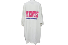 画像をギャラリービューアに読み込む, VETEMENTS ヴェトモン ダメージTシャツ オートチュール 半袖Tシャツ UE63TR740W クールネック ホワイト ピンク サイズM 良品 中古 65018 