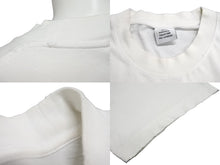 画像をギャラリービューアに読み込む, VETEMENTS ヴェトモン ダメージTシャツ オートチュール 半袖Tシャツ UE63TR740W クールネック ホワイト ピンク サイズM 良品 中古 65018 