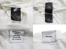 画像をギャラリービューアに読み込む, VETEMENTS ヴェトモン ダメージTシャツ オートチュール 半袖Tシャツ UE63TR740W クールネック ホワイト ピンク サイズM 良品 中古 65018 