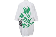 画像をギャラリービューアに読み込む, MOOD SWINGS ムーンスウィングス 半袖Ｔシャツ トップス クールネックホワイト グリーン サイズXL 美品 中古 65022