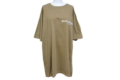 BLACK VINTAGE ブラック ヴィンテージ 半袖Tシャツ トップス カットソー クールネック ブラウン ホワイト サイズXXL 美品 中古 65023
