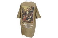 Load image into Gallery viewer, BLACK VINTAGE ブラック ヴィンテージ 半袖Tシャツ トップス カットソー クールネック ブラウン ホワイト サイズXXL 美品 中古 65023