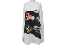 Load image into Gallery viewer, FUTUR フューチャー 長袖Ｔシャツ トップス クールネック プリントロゴ ホワイト ブラック コットン XL 美品 中古 65024