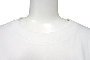 FUTUR フューチャー 長袖Ｔシャツ トップス クールネック プリントロゴ ホワイト ブラック コットン XL 美品 中古 65024