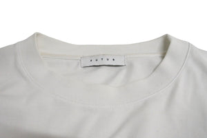 FUTUR フューチャー 長袖Ｔシャツ トップス クールネック プリントロゴ ホワイト ブラック コットン XL 美品 中古 65024