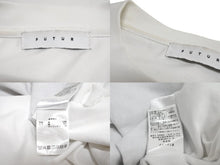 Load image into Gallery viewer, FUTUR フューチャー 長袖Ｔシャツ トップス クールネック プリントロゴ ホワイト ブラック コットン XL 美品 中古 65024