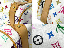 画像をギャラリービューアに読み込む, LouisVuitton ルイヴィトン プリシラ ハンドバッグ モノグラム M40096 ホワイト ブロン マルチカラー PVC 美品 中古 65034