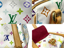 画像をギャラリービューアに読み込む, LouisVuitton ルイヴィトン プリシラ ハンドバッグ モノグラム M40096 ホワイト ブロン マルチカラー PVC 美品 中古 65034