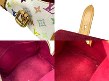 画像をギャラリービューアに読み込む, LouisVuitton ルイヴィトン プリシラ ハンドバッグ モノグラム M40096 ホワイト ブロン マルチカラー PVC 美品 中古 65034