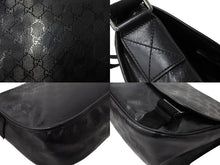 Load image into Gallery viewer, GUCCI グッチ インプリメ GG柄 メッセンジャーバッグ ショルダーバッグ 201732 ブラック シルバー金具 美品 中古 65039