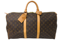 Load image into Gallery viewer, LOUIS VUITTON ルイヴィトン キーポル50 ボストンバッグ モノグラム M41426 ブラウン ゴールド金具 美品 中古 65040