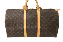Load image into Gallery viewer, LOUIS VUITTON ルイヴィトン キーポル50 ボストンバッグ モノグラム M41426 ブラウン ゴールド金具 美品 中古 65040