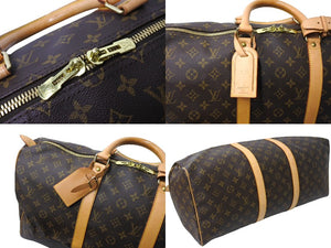 LOUIS VUITTON ルイヴィトン キーポル50 ボストンバッグ モノグラム M41426 ブラウン ゴールド金具 美品 中古 65040