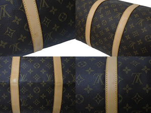 LOUIS VUITTON ルイヴィトン キーポル50 ボストンバッグ モノグラム M41426 ブラウン ゴールド金具 美品 中古 65040