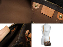 Load image into Gallery viewer, LOUIS VUITTON ルイヴィトン ナノスピーディ ハンドバッグ 2WAY M61252 モノグラムキャンバス ヌメ革 美品 中古 65041