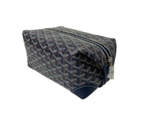 画像をギャラリービューアに読み込む, 新品未使用 GOYARD ゴヤール ボーイング 25 クラッチバッグ BOWLIN025TY09CL09P ネイビー シルバー金具 中古 65043