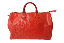画像をギャラリービューアに読み込む, LOUIS VUITTON ルイヴィトン スピーディ35 ハンドバッグ M42997 エピ レザー レッド ゴールド金具 良品 中古 65045