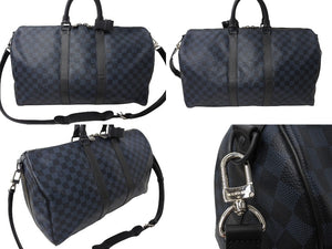 LOUIS VUITTON ルイヴィトン キーポル ア ド ボストンバッグ N23361 ダミエ コバルト 旅行カバン 3WAY 美品 中古 65049