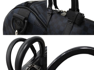 LOUIS VUITTON ルイヴィトン キーポル ア ド ボストンバッグ N23361 ダミエ コバルト 旅行カバン 3WAY 美品 中古 65049