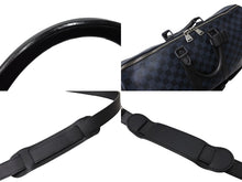 Load image into Gallery viewer, LOUIS VUITTON ルイヴィトン キーポル ア ド ボストンバッグ N23361 ダミエ コバルト 旅行カバン 3WAY 美品 中古 65049