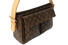 画像をギャラリービューアに読み込む, LOUISVUITTON ルイヴィトン ショルダーバッグ ヴィバシテGM M51163 ブラウン PVC レザー ゴールド金具 美品 中古 65050