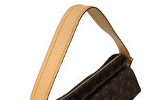 画像をギャラリービューアに読み込む, LOUISVUITTON ルイヴィトン ショルダーバッグ ヴィバシテGM M51163 ブラウン PVC レザー ゴールド金具 美品 中古 65050