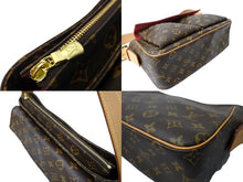 画像をギャラリービューアに読み込む, LOUISVUITTON ルイヴィトン ショルダーバッグ ヴィバシテGM M51163 ブラウン PVC レザー ゴールド金具 美品 中古 65050