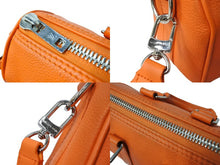 Load image into Gallery viewer, LOUIS VUITTON ルイヴィトン LVアエログラム キーポルXS ハンドバッグ M81004 オレンジ シルバー金具 良品 中古 65055