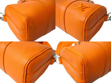 Load image into Gallery viewer, LOUIS VUITTON ルイヴィトン LVアエログラム キーポルXS ハンドバッグ M81004 オレンジ シルバー金具 良品 中古 65055