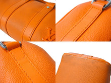 Load image into Gallery viewer, LOUIS VUITTON ルイヴィトン LVアエログラム キーポルXS ハンドバッグ M81004 オレンジ シルバー金具 良品 中古 65055