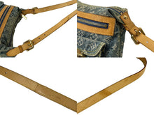 Load image into Gallery viewer, LOUIS VUITTON ルイ ヴィトン モノグラムデニム バギーPM ショルダーバッグ M95049 ブルー ブラウン 美品 中古 65056