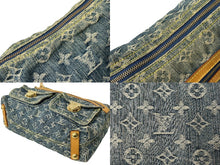 Load image into Gallery viewer, LOUIS VUITTON ルイ ヴィトン モノグラムデニム バギーPM ショルダーバッグ M95049 ブルー ブラウン 美品 中古 65056