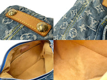 Load image into Gallery viewer, LOUIS VUITTON ルイ ヴィトン モノグラムデニム バギーPM ショルダーバッグ M95049 ブルー ブラウン 美品 中古 65056