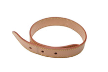 画像をギャラリービューアに読み込む, LOUIS VUITTON ルイヴィトンバギー用ショート ヌメ革ストラップ ベージュ 全長71cm 美品 中古 65061